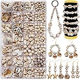 680+Pcs Ocean Beads for Bracelets Making Kit, Imitation Boho Ocean Beach Shell Bead Charms Starfish Beads Summer Sea Dangle Pendant for Jewelry Making Necklace Earring Bracelet Anklet DIY Craft