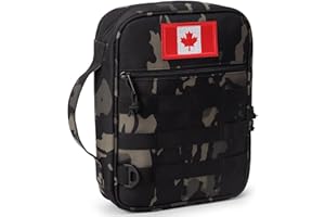 ATRIPACK Tactical Bible Cover for Men,Large Bible Case with Shoulder Strap,Water-Resistant Book Cover with Handle,Multi-Funct