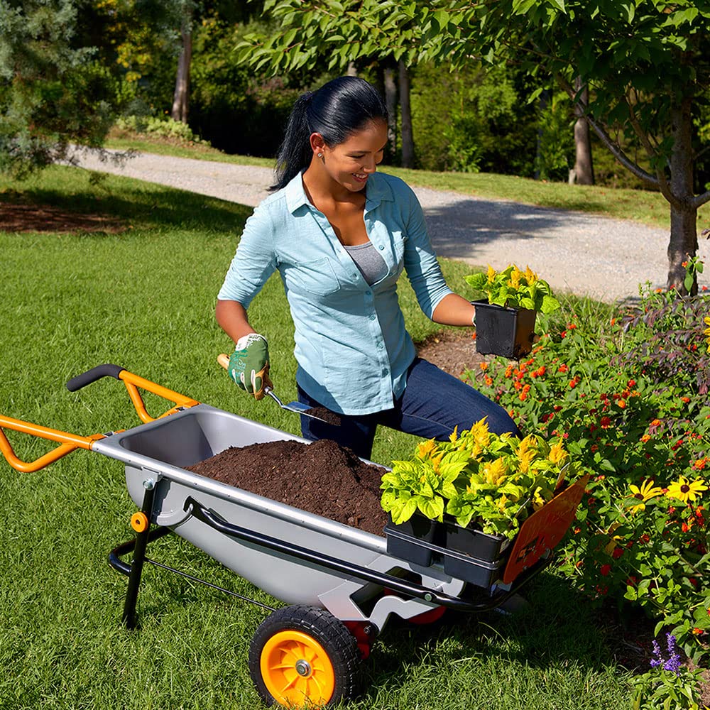 WORX WG050 Aerocart Multifunktions-Schubkarre – 8-in-1 Funktion: Sackkarre mit Vollgummireifen, Gartenkarre, Tragehilfe, Müllbeutelhalter UVM. 4