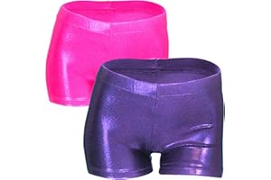iLover Girls' Sparkle Glitter Shorts Dance and Tumbling Athletic Gymnastics Shorts Bottoms