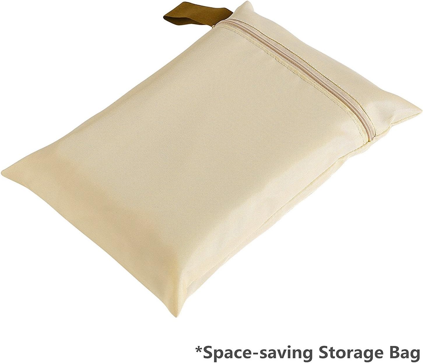 Patio Weatherproof Market Umbrella Cover with Zipper, Water Resistance, Outdoor Weatherproof, Beige Color: Kitchen & Dining
