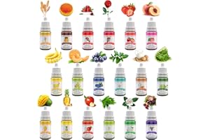 DECORROM 18 Soap Making Scent - Liquid Soap Fragrance Oils Set for DIY Bath Bomb, Soap Making Supplies, Slime - Concentrated Food Grade Soap Flavoring Bath Bomb Scents for Cosmetic, Crafts - 10ml/0.35oz Each