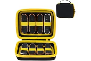 MGZNMTY Portable Storage Case for Teck Deck Ultra DLX Finger Skateboards, Fingerboard Carrying Case Compatible with 8 PCS Tech Deck Fingerboard (Case Only) (Medium, Black)