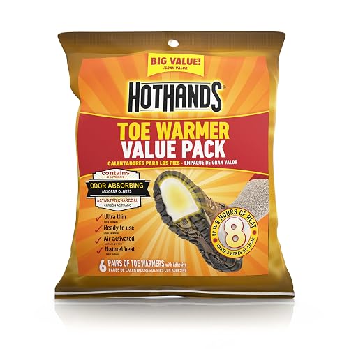 HotHands Adhesive Toe Warmer 6-Pair Value Pack