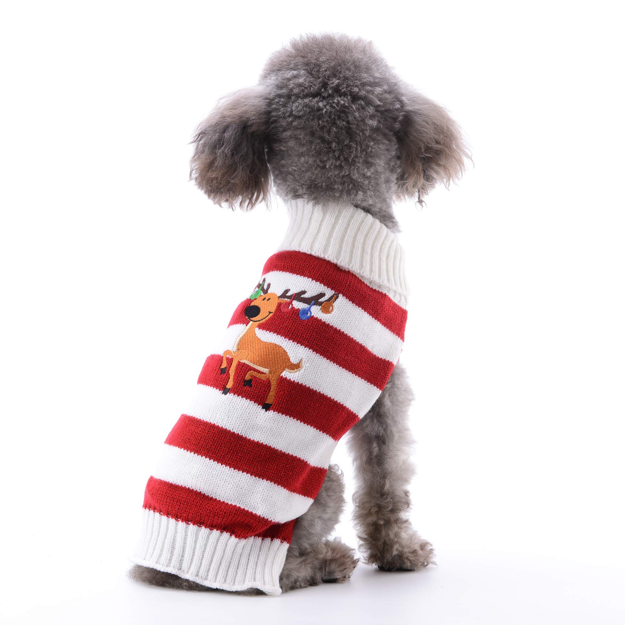 ABRRLO dog costumes dog clothing cotton sweater party Christmas day winter coat knitted pullover dress up pet dog sweater pet costume fashion holiday party puppy gift for dog