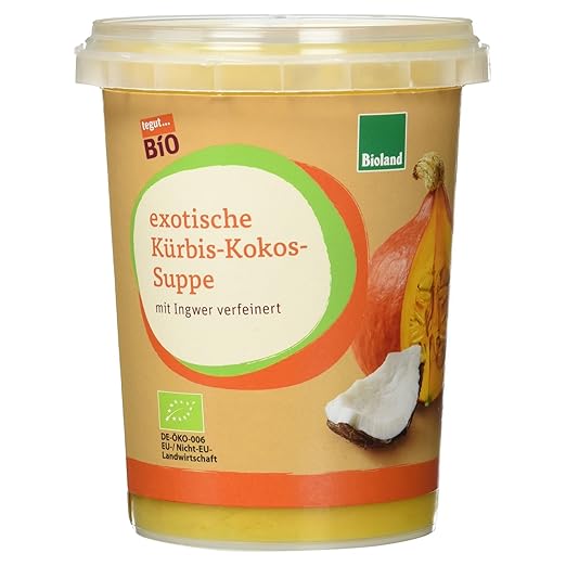 Tegut Bio Exotische Kurbis Kokos Suppe Vegan 450 Ml Amazon De