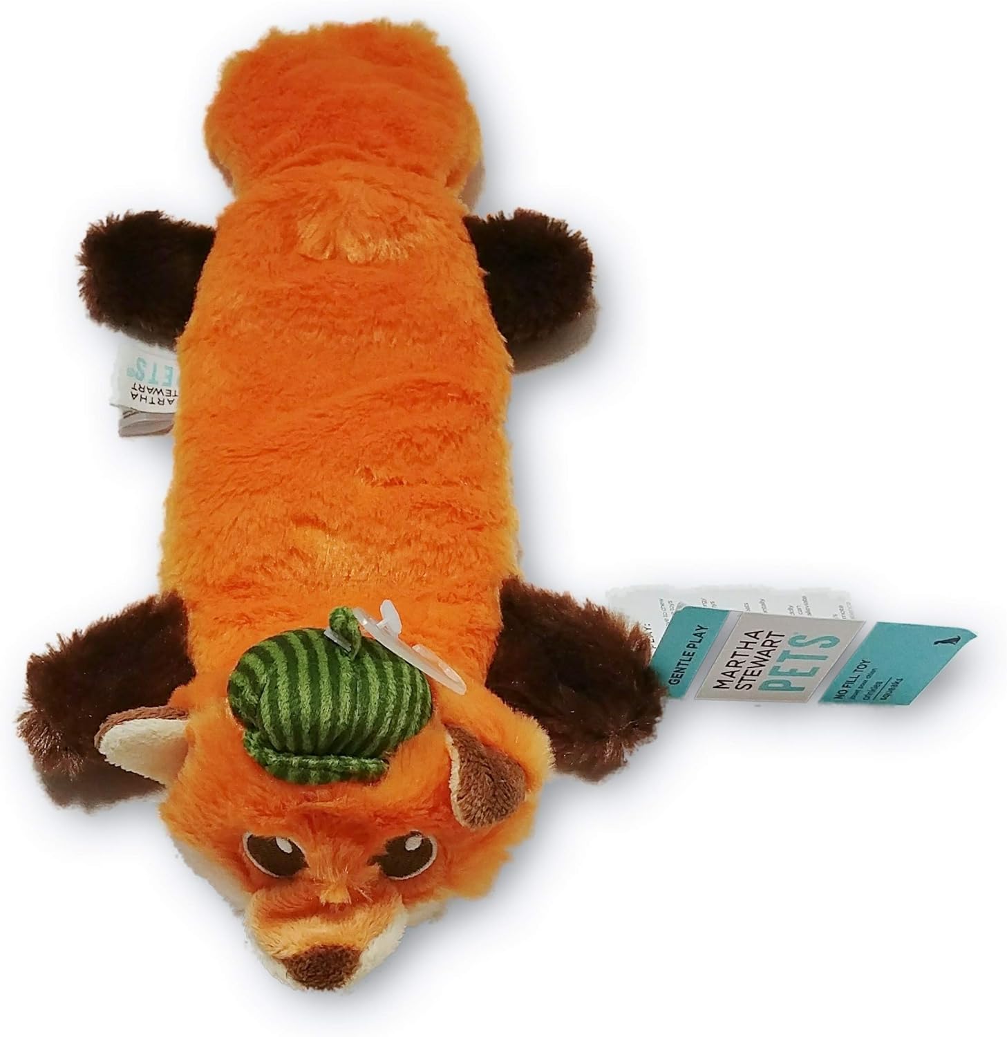 orange squeaky dog ball