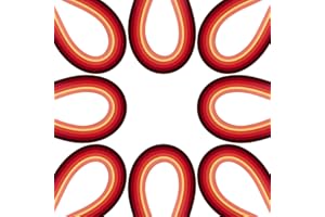 arricraft 1200PCS 3mm Quilling Paper Strips, Quilling Art Strips, 6 Colors Paper Craft Supplies for Paper Art DIY Craft Projects-Red Series