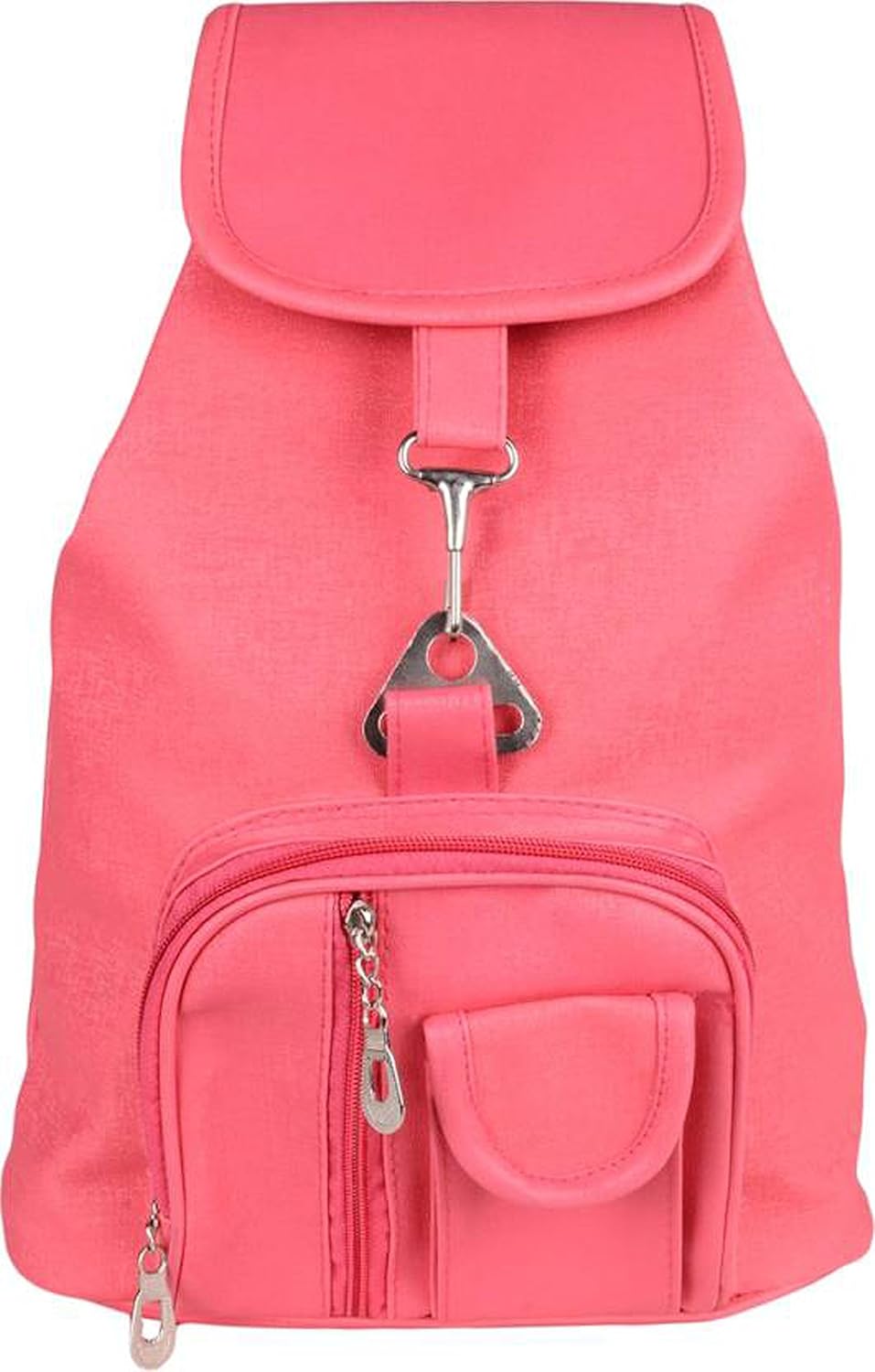 sknoor fashion women's stylish pu hand bag ( backpack pink )