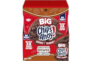 CHIPS AHOY! Big Chewy Chocolatey Brownie Cookies, 71g (Pack of 7, 1 Cookie Per Pack)