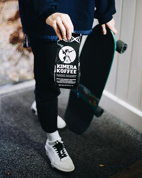 KIMERA KOFFEE DARK ROAST – ORGANIC GROUND COFFEE INFUSED WITH ESSENTIAL BRAIN VITAMINS GROUND (12OZ)