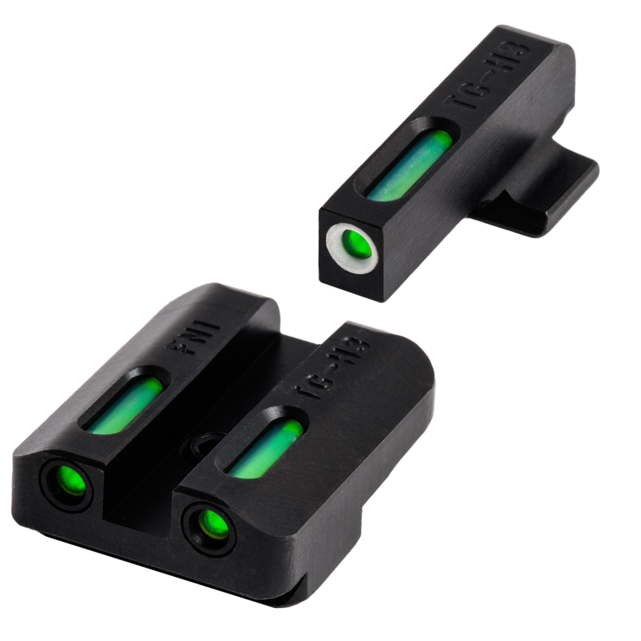 TRUGLO TFX Handgun Sight | Durable Shock-Resistant Compact Brightly Glowing Tritium & Fiber-Optic Xtreme Day/Night Sight, Compatible with FN FNX9 Handguns Image