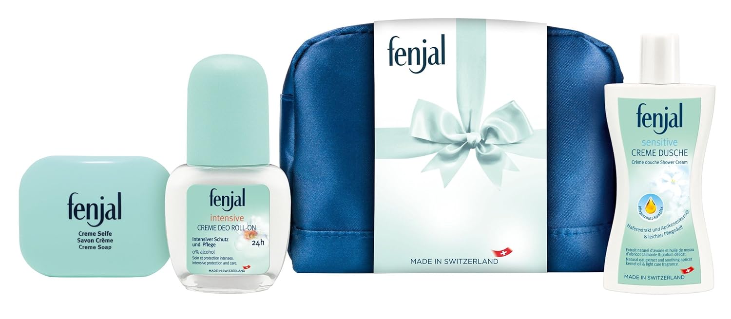 Fenjal Travel Beauty Set Incl. Soap 100g Shower Gel 30 ml RollOn