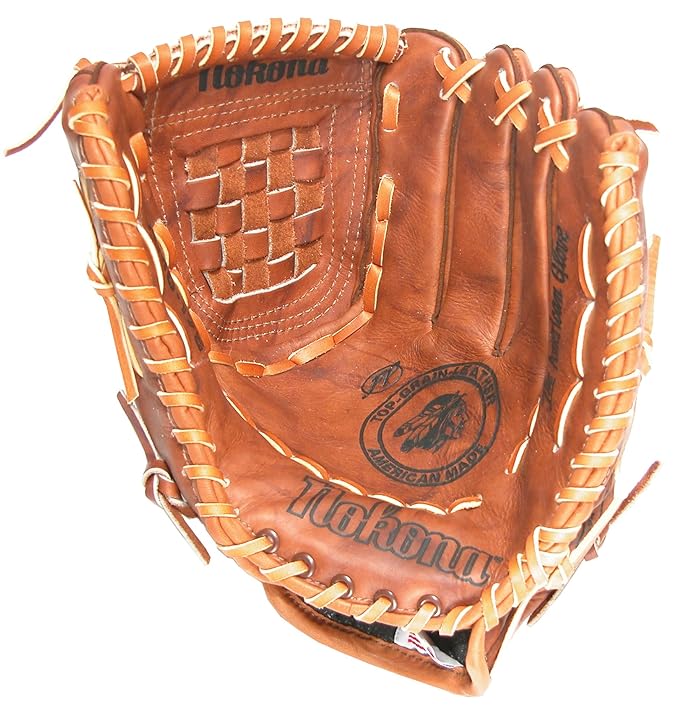 Nokona AMG175WFP 12Inch Closed  Walnut Leather Fast Pitch Baseball Glove