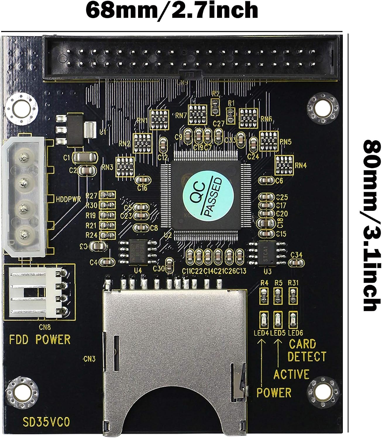 GINTOOYUN SD SDHC SDXC MMC to 3.5" 40Pin Male IDE Adapter Card SD Memory Card to IDE Hard Disk Drive Adapter - Image 5