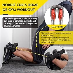 Nordic Hamstring Curl Strap with Fitness Knee