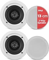 Pyle Ceiling Speakers 13.34cm Flush Mount 150W Pair 2-Way Indoor Outdoor