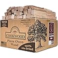 Toasted Oak 5 Inch Universal Cooking Firewood - 14lbs. ~1000cuin Premium Kiln Dried Cooking Wood for Grills, Smokers and Ooni, Solo, Bertello Pizza Ovens (Red and White Oak Hardwood)