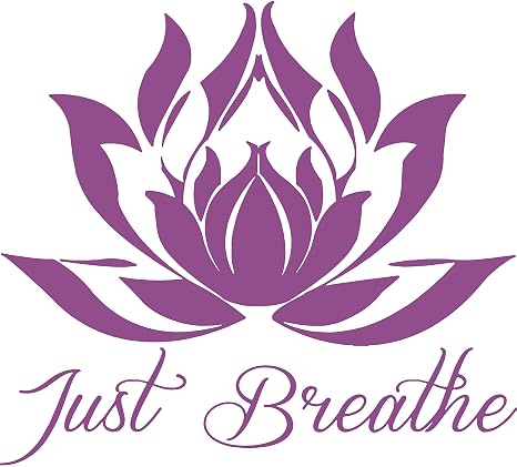 Omega Just Breathe Fleur De Lotus Bloom Yoga Autocollant