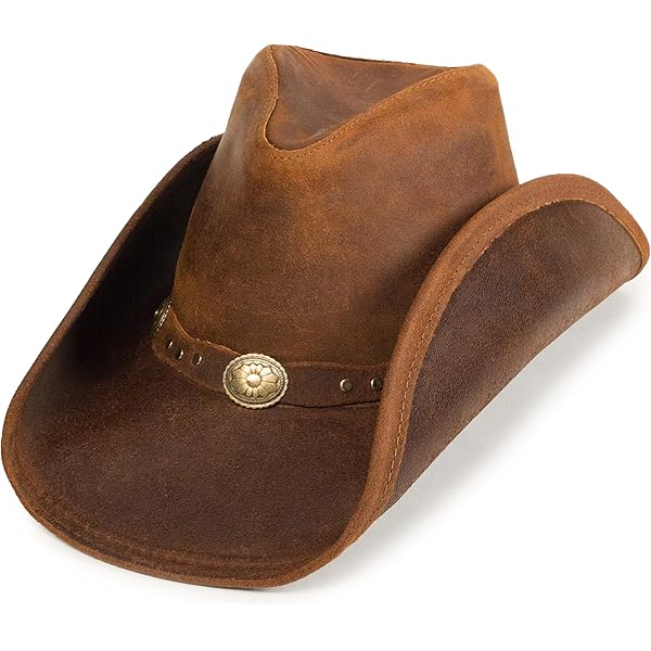 本革　ミネトンカ THE AUSSIE HAT ブラウン Minnetonka Aussie Hat - The Moccasin Shop