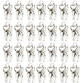 Meawaho 60PCS Spider Amulet Pendants, Antique Silver Alloy Night Spider Charms, Halloween Style Mini Pendants for DIY Crafts