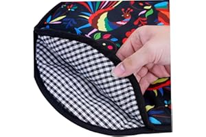 Tortilla Warmer Pouch 11.8 Inch Tortilla Warmer Anti-Scald & Dustproof Hanging Tortilla Warmer Microwavable Easy Clean Tortil