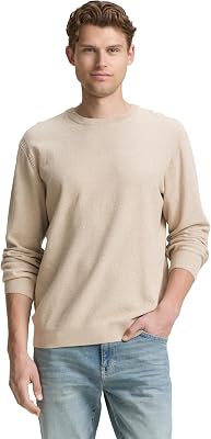 1047570 Pullover, 38774-Twotone Beige Offwhite, S Homme, 38774 - Twotone Beige Offwhite, Small