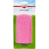 Kaytee Lava Ledge for Small Pet Wire Habitats | Active play. Pumice chinchilla cage accessories for jumping. Safe to chew, attaches to wire homes, chinchilla toys