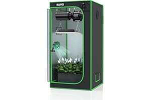 SULIVES Grow Tent, 63"x32"x32" Indoor Hydroponic Water-Resistant System with Removable Floor Tray and Observation Window, Easy Setup,600D Mylar Hydroponic Dark Room for Indoor use.