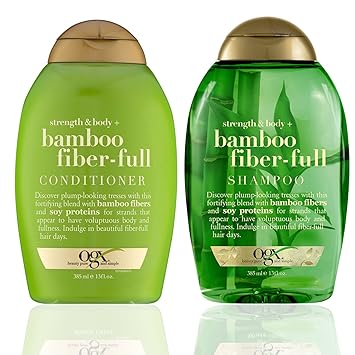Ogx ~ Bamboo Fiber-Full Shampoo and Conditioner Set, 13oz each~