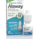 Alaway Antihistamine Eye Drops for Itchy Eyes, Fast-Acting, Up to 12-Hour Eye Itch Relief, Clinically Tested Prescription-Strength Formula, 0.34 Fl Oz