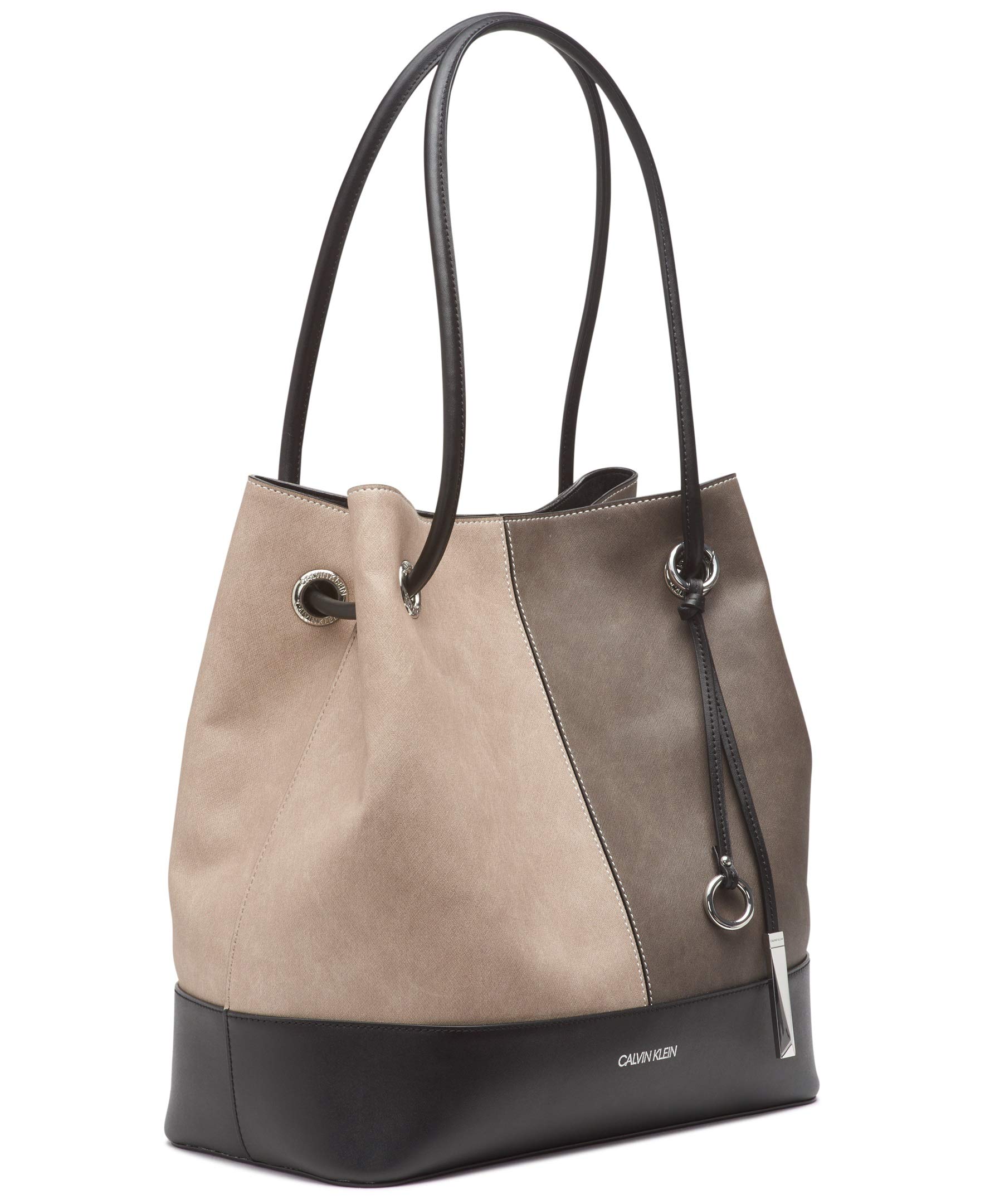 Calvin Klein Gabrianna Bubble Lamb North/South Key Item Tote