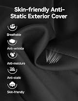 Travel Ease Ergonomic Lumbar Support Cushion Memory Foam Back Pillow Black view 8