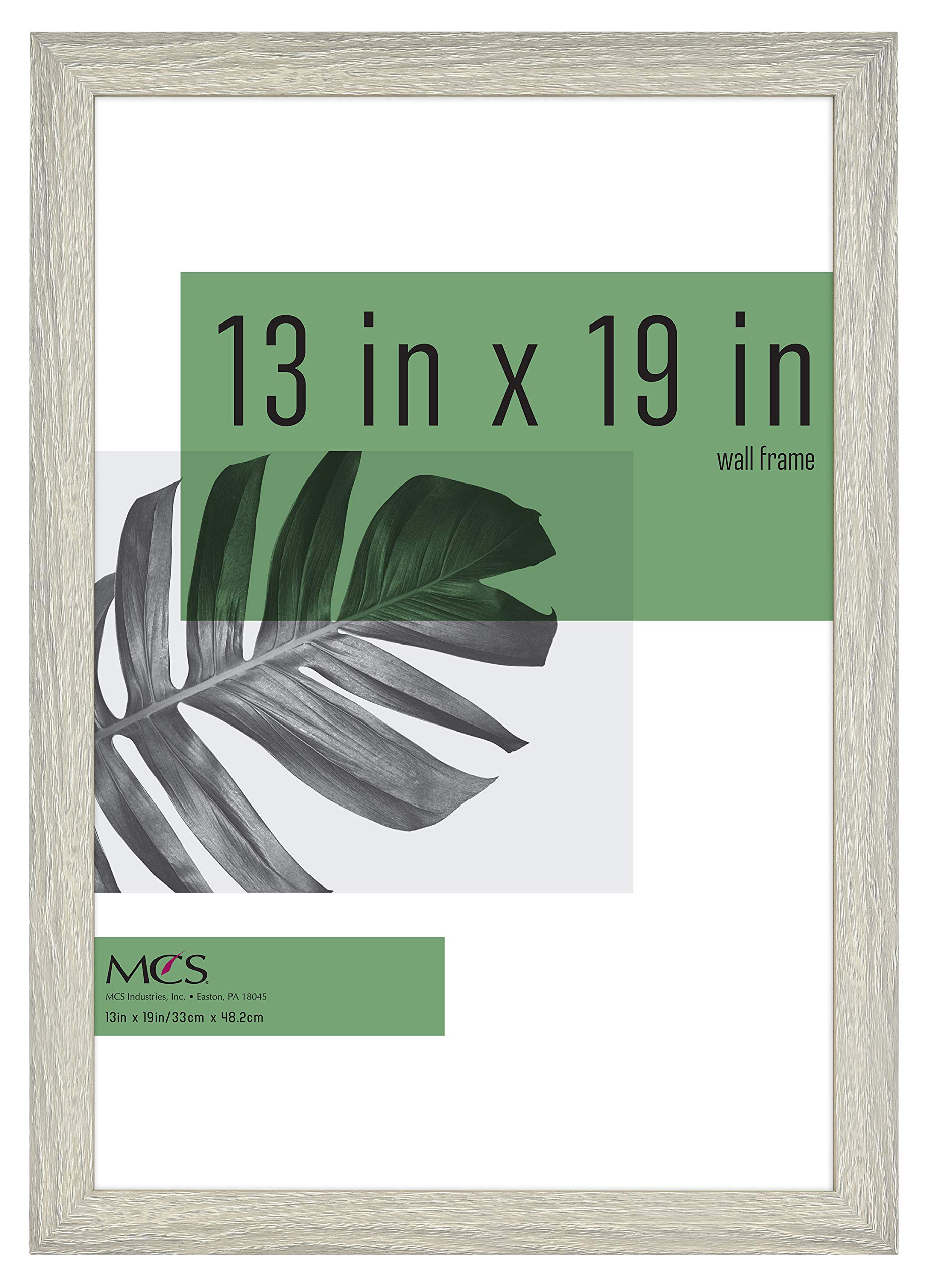 MCS Studio Gallery Frame, Gray Woodgrain, 13 x 19