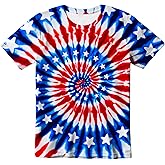 Eitqtbea Kids Tie Dye T-Shirt, Children Tie Dye Short Sleeve Tee Shirt for Kids