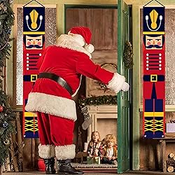 Nutcracker Christmas Banners Front Porch