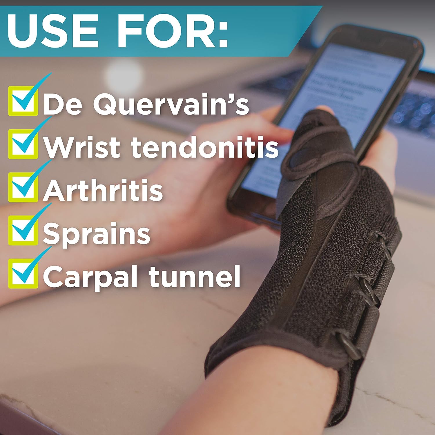 BraceAbility Thumb & Wrist Spica Splint | De Quervain's Tenosynovitis Long Stabilizer Brace for Tendonitis, Arthritis & Sprains Forearm Support Cast (Small - Right Hand): Industrial & Scientific