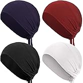4 Pieces Women Under Scarf Hat Hijab Cap Islamic Muslim Under Scarf Turban Beanie Cap