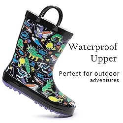 LANCDON Toddler Rain Boots for Boys and Girls