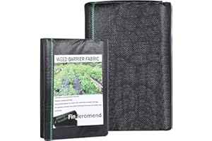 Finderomend 3.5 oz Heavy Duty Weed Control Fabric Weed Barrier 3.3ft*33ft, Duty Polypropylene Garden Weed Block Gardening Mat