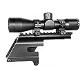 Trinity 4x32 Hunting Scope with Mount for Winchester 1200-1500 Picatinny Weaver Mount Adapter Aluminum Black Tactical Optics Hunting Accessory mildot Reticle Target Range Gear Single Rail.