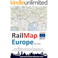 RailMap Europe 2017 : Icon illustrated RailPass Railway Atlas of Europe specifically designed for Eurail and Interrail… book cover RailMap Europe 2017 : Icon illustrated RailPass Railway Atlas of Europe specifically designed for Eurail and Interrail… book cover
