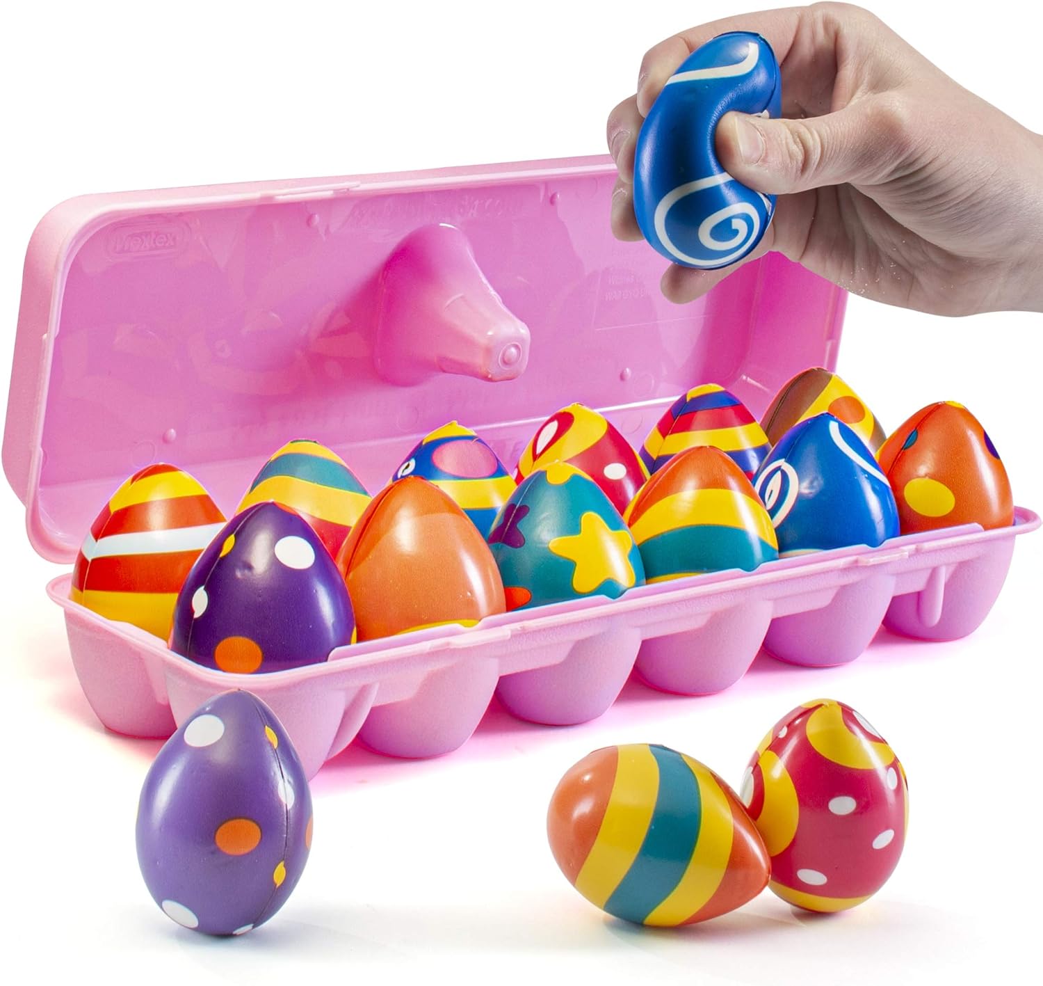Prextex 12 Squishy Easter Eggs 