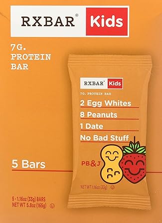 Rxbar Kids Bars Peanut Butter Jelly 5 Count 5 8 Ounce Amazon