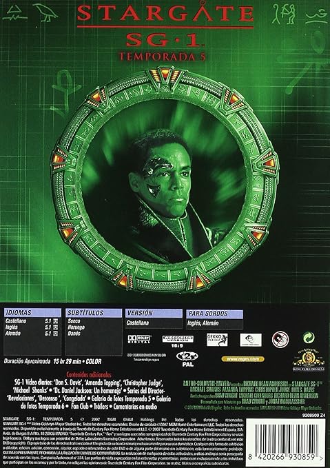 Amazoncom Stargate Sg 1 5ª Temporada Movies Tv