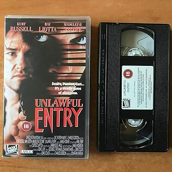 Amazon Com Unlawful Entry Vhs Kurt Russell Ray Liotta Madeleine Stowe Roger E Mosley Ken Lerner Deborah Offner Carmen Argenziano Andy Romano Johnny Ray Mcghee Dino Anello Sonny Carl Davis Harry Northup Jamie