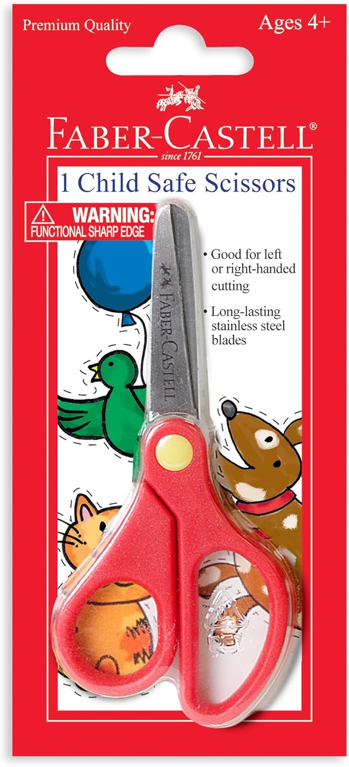 FaberCastell Child Safe Scissors Safety Scissors for Kids, Toys