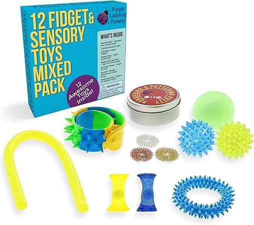 Purple Ladybug Anti Stress Spielzeug 12 Sensorische Anti Stress Spielzeuge Fur Kinder Teenager Und Erwachsene Kleine Geschenke Fur Kinder Jeden Alters Zum Spielen Beim Reisen Amazon De Spielzeug