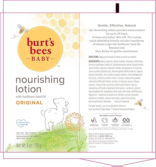 burt's bees baby lotion ingredients