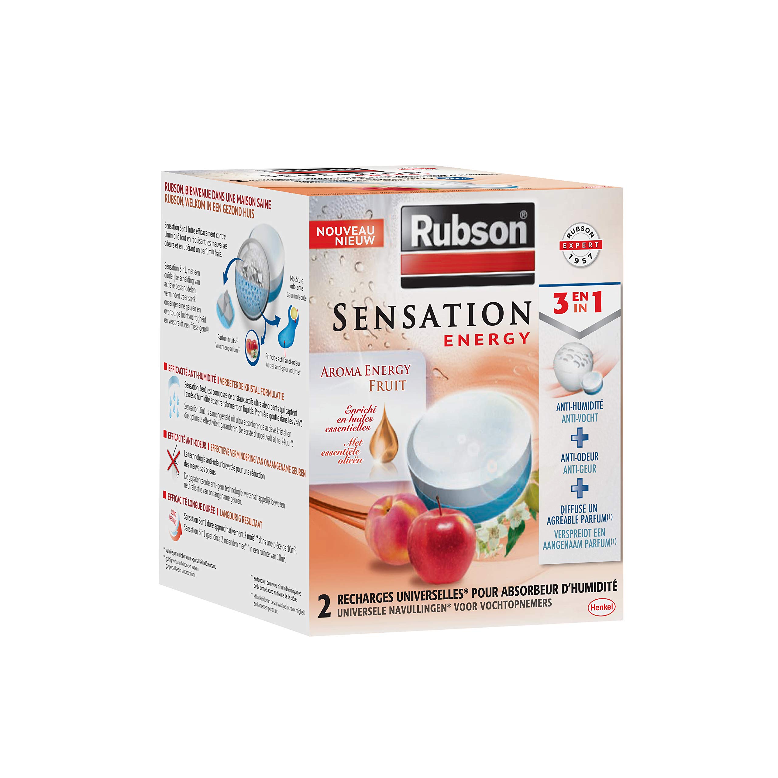 Rubson Sensation Zen - 3-in-1 Power Tabs (Pack of 2) - 300 g - Jasmine